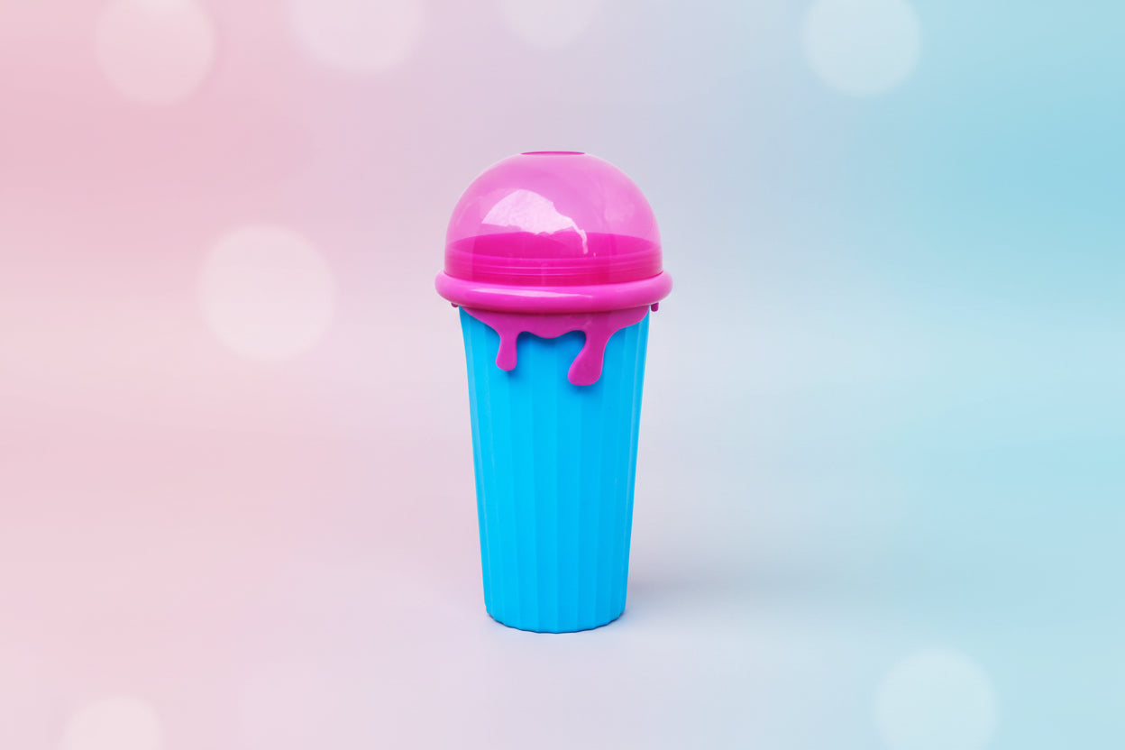 Magic Slushy Maker Cup – 500ml Squeeze & Freeze Smoothie Cup | No Blender Needed