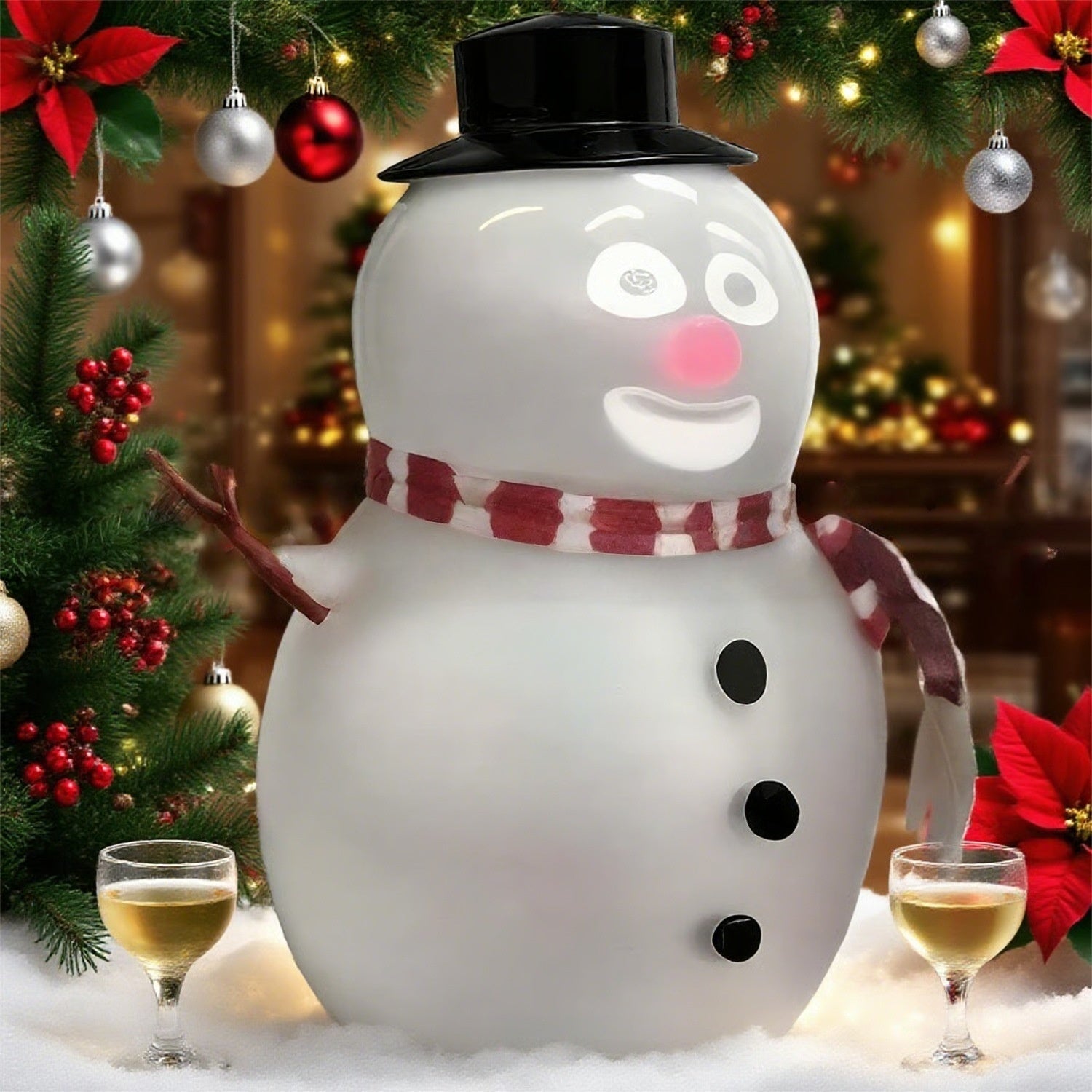 ⛄ Talking Animated Snowman – Light-Up Eyes & Playful Voice Décor CJ