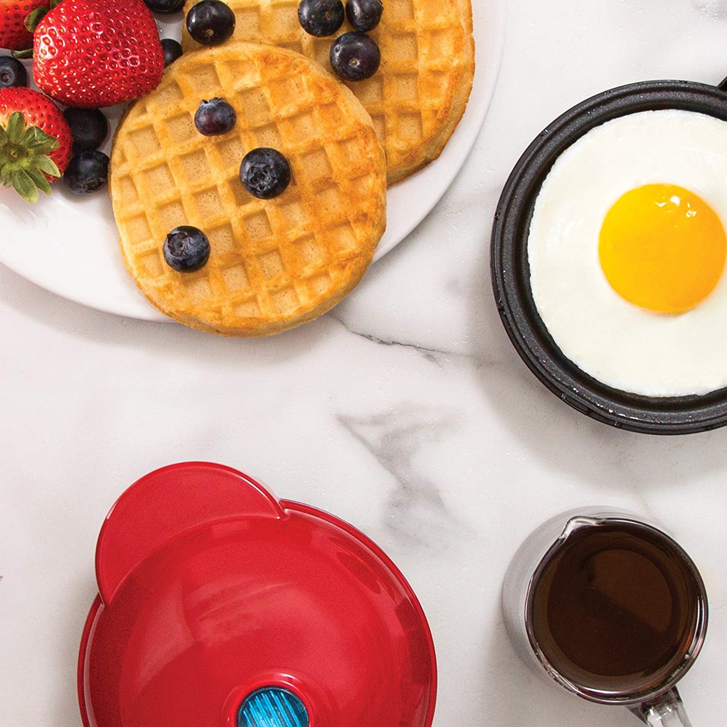 🧇 Mini Waffle Maker – 4” Nonstick Personal Waffle Machine - SmartPursue™