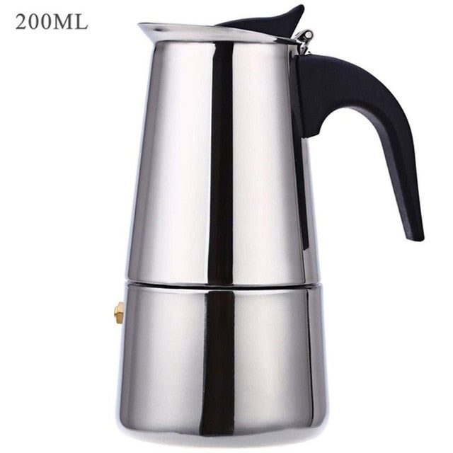 Stainless Steel Moka Coffee Pot – Moka Espresso & Latte Percolator - SmartPursue™