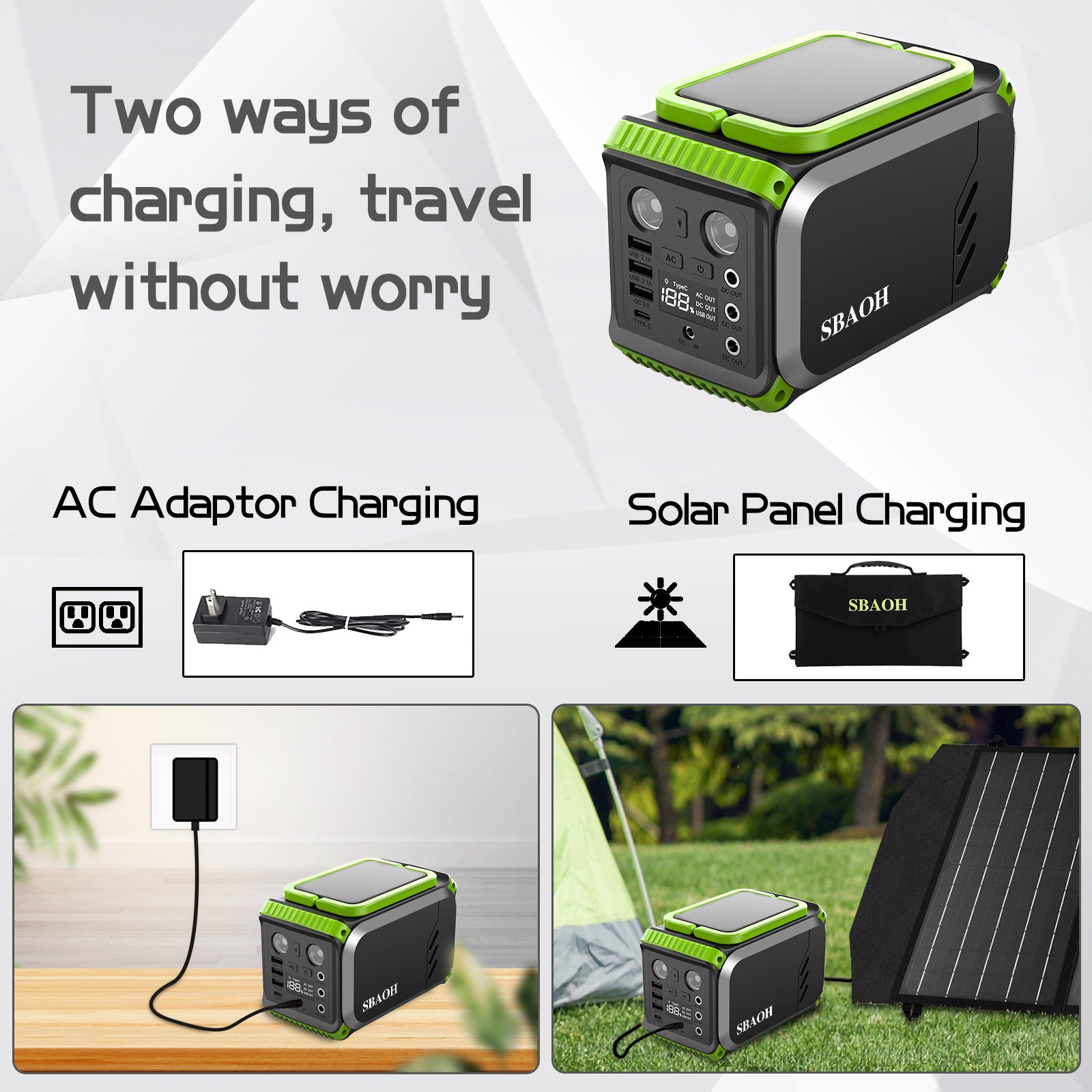 Portable Solar Camping Power Station - SmartPursue™
