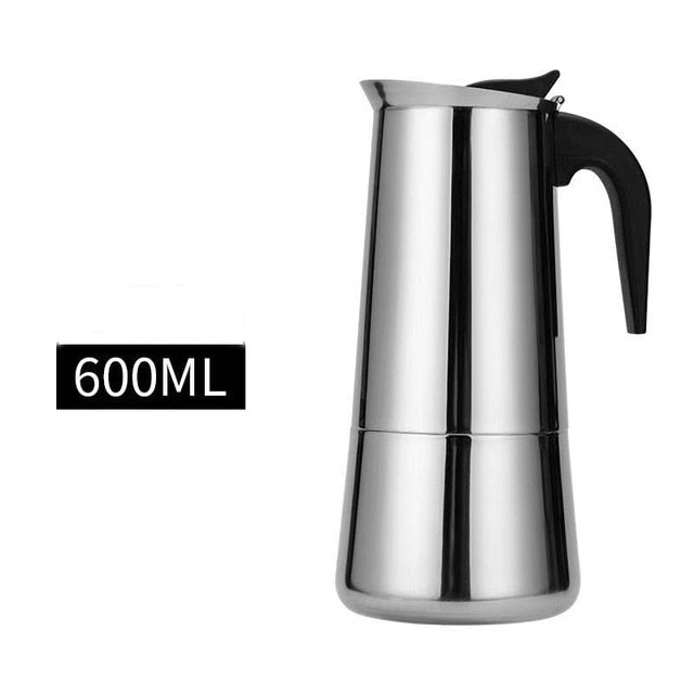 Stainless Steel Moka Coffee Pot – Moka Espresso & Latte Percolator - SmartPursue™
