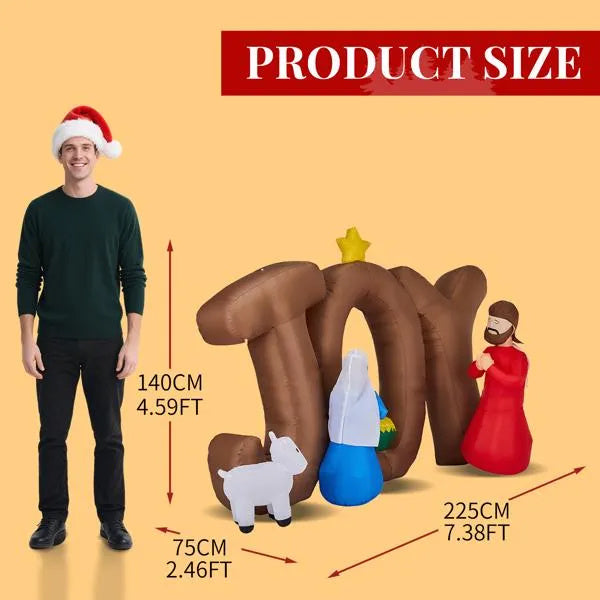 7.5FT Lighted Christmas Inflatable Decoration CJ US