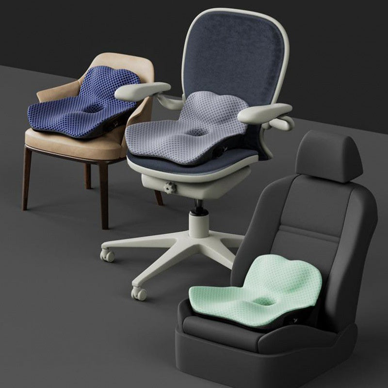 🔥 Heated Cushion with Backrest – Office & Home Ergonomic Seat Pad CJ