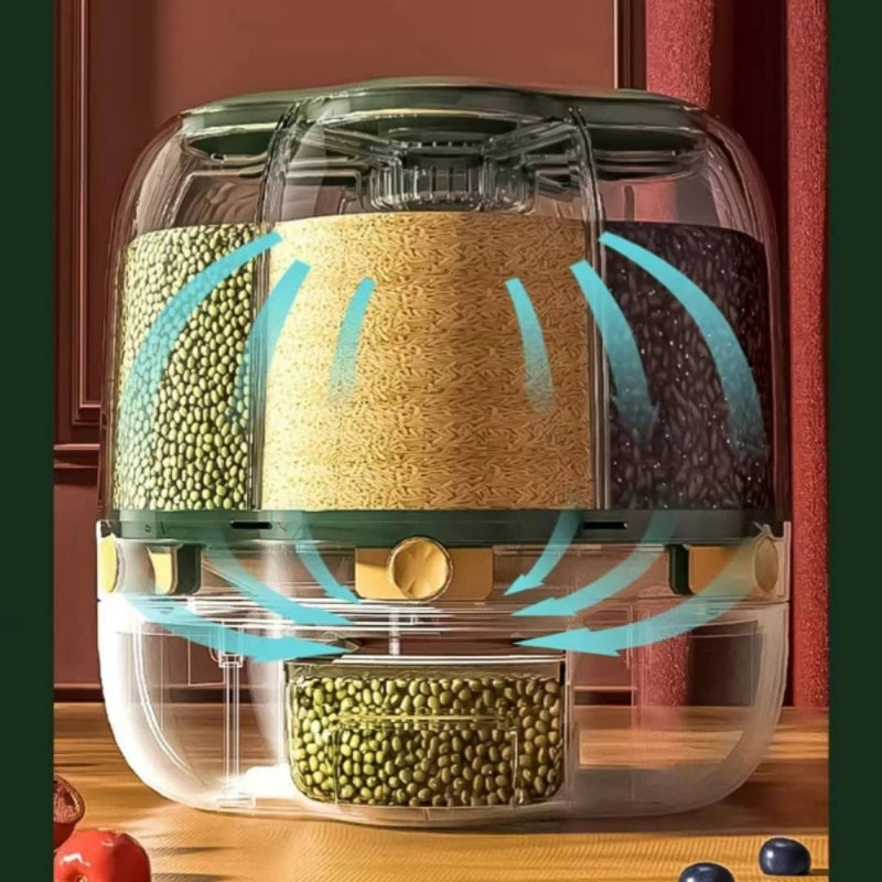 360° Rotating Grain Storage Container - SmartPursue™