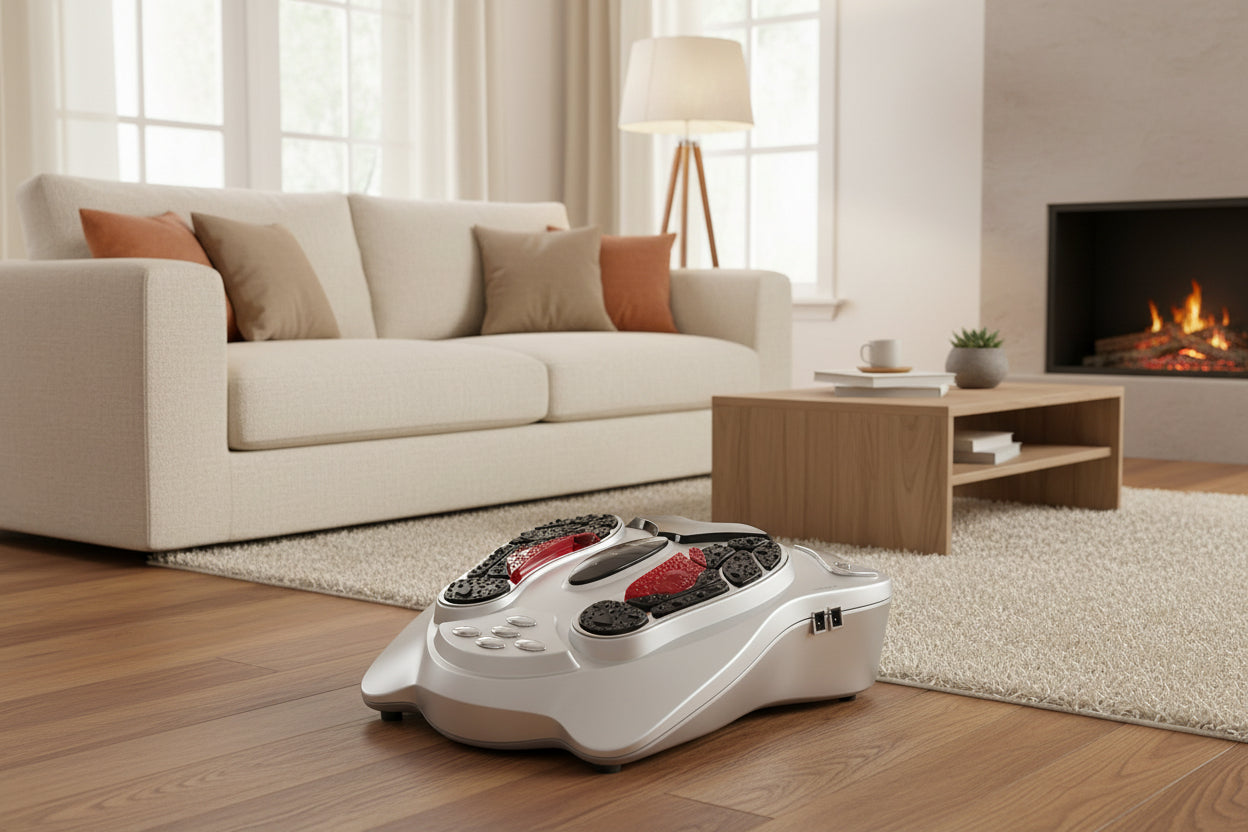 Vibrating Foot Massager Infrared Electric Circulation Machine Wellness Gadgets