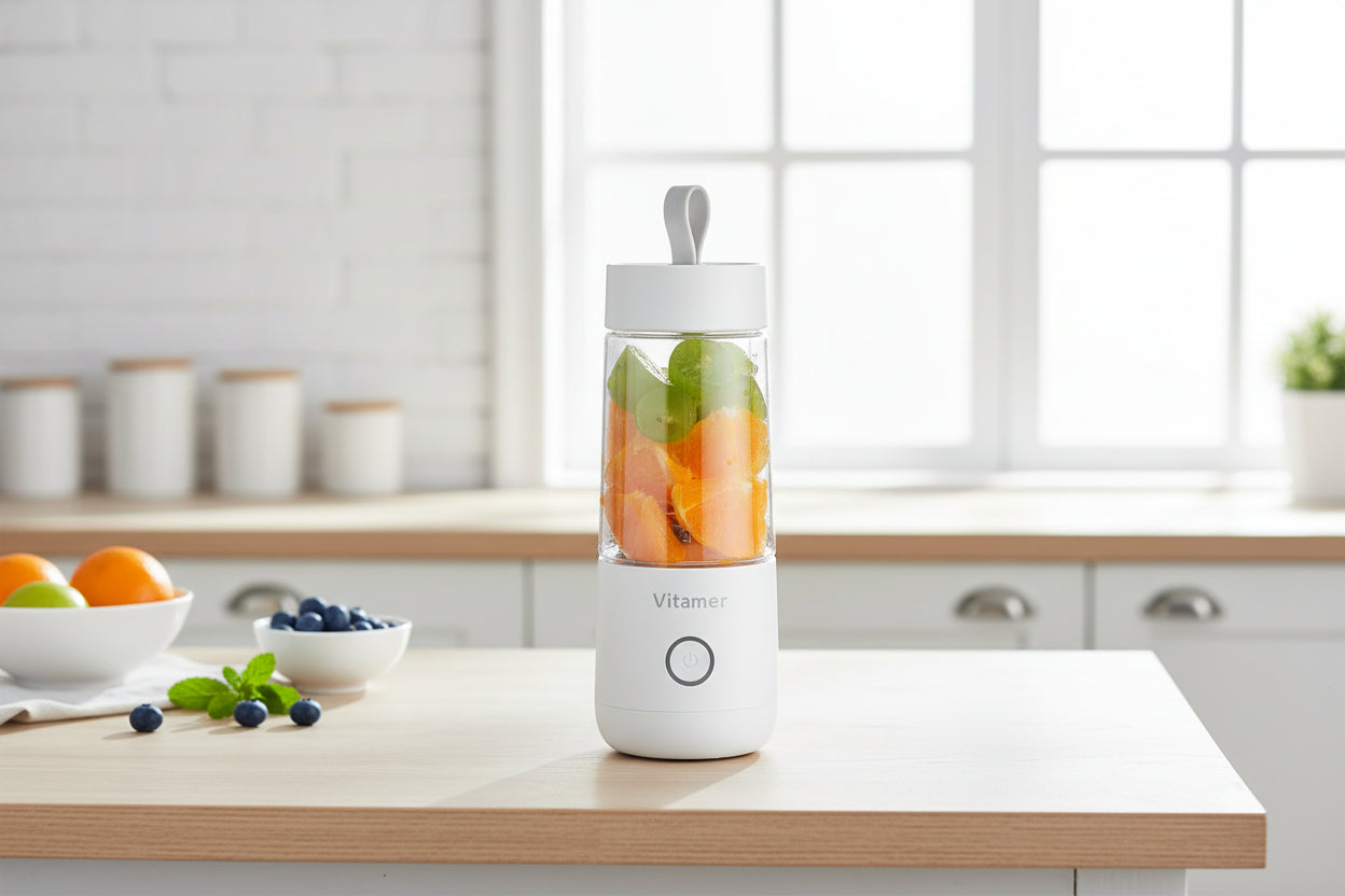 Portable USB Blender & Juicer Cup – 350ml Rechargeable Smoothie Maker