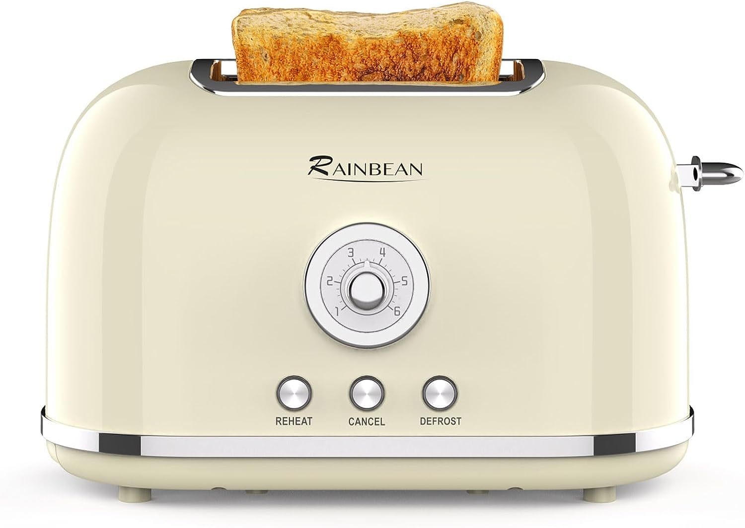 Retro 2-Slice Stainless Steel Toaster Smart Kitchen & Home