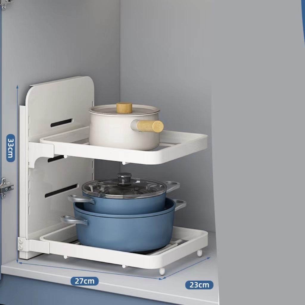 Multi-Layer Under Sink Kitchen Pot Rack - SmartPursue™