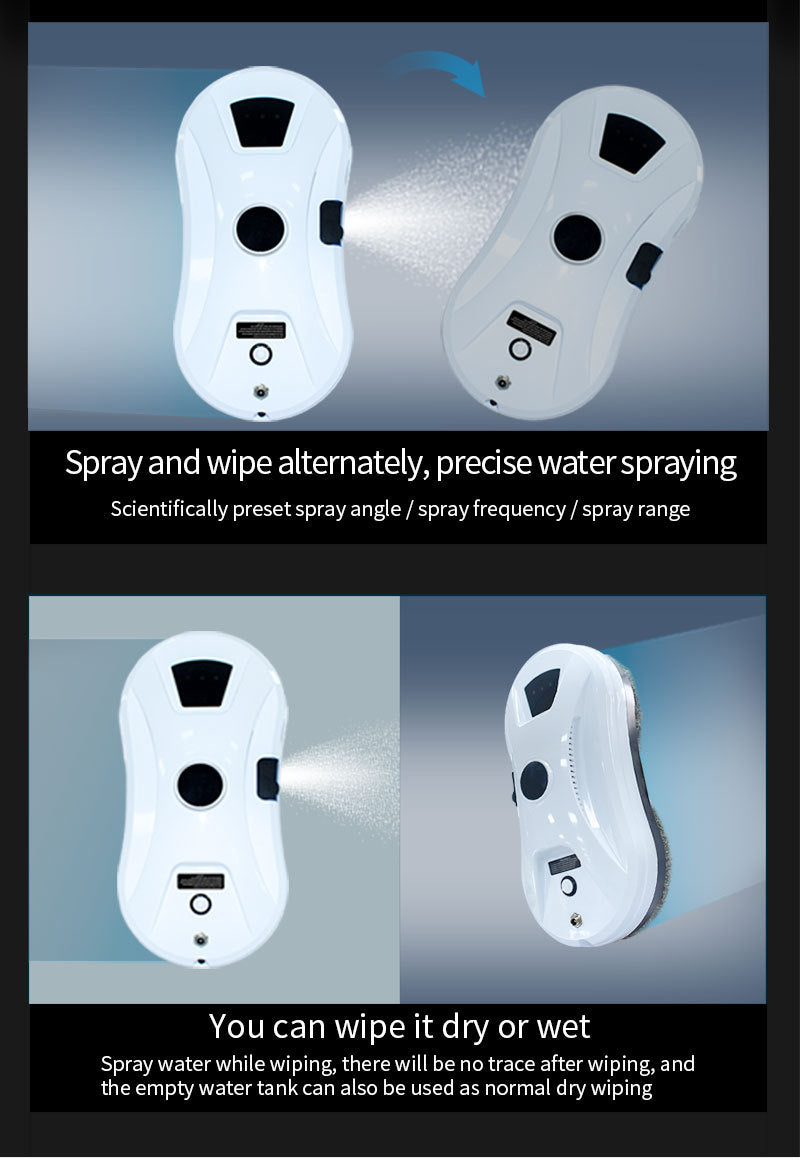 Smart Window Cleaner Robot – Auto Spray Glass & Tile Cleaning Robot - SmartPursue™