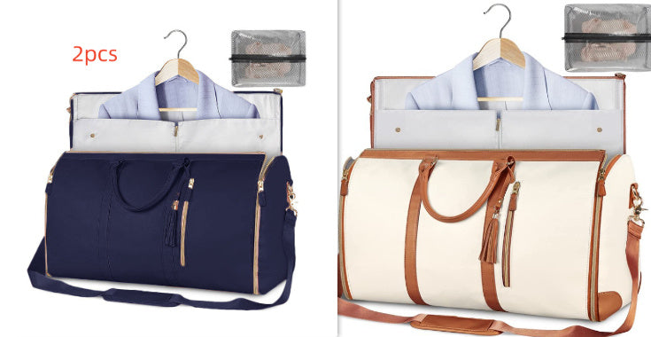 👜 Large Travel Duffle Bag – Waterproof Folding Suit & Clothes Tote CJ