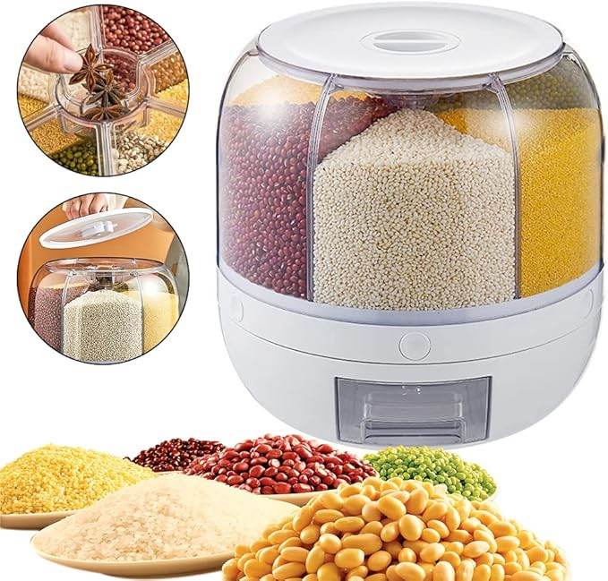 6-Grid Rotating Food Dispenser - SmartPursue™