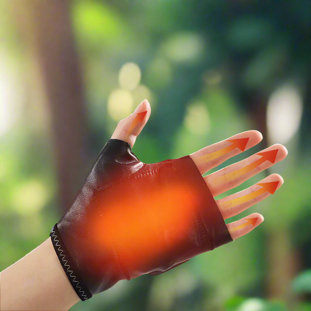 🧤 Smart Heating Gloves – Rechargeable Half-Finger Gloves Travel & Portable Gadgets