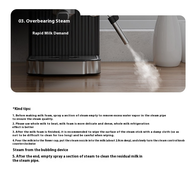 ☕ Italian Coffee Machine – High-Pressure Espresso Maker Smart Kitchen & Home