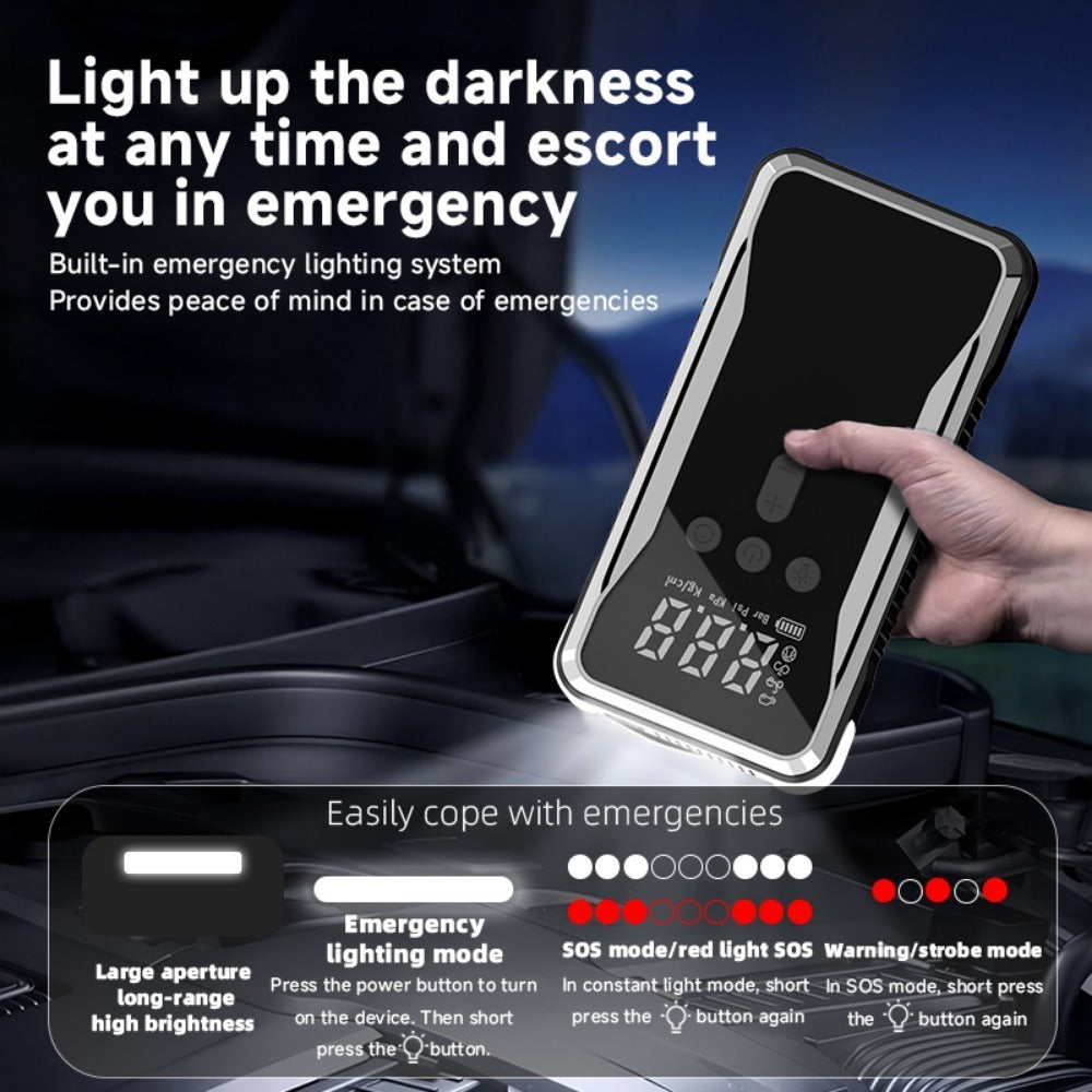 12V Car Jump Starter with Air Compressor - SmartPursue™