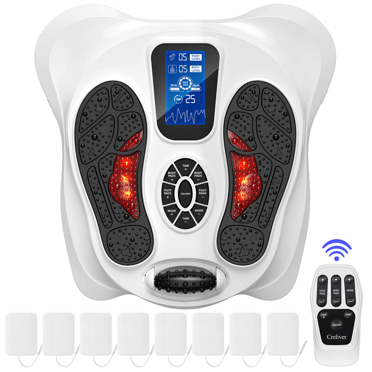 Vibrating Foot Massager Infrared Electric Circulation Machine Wellness Gadgets
