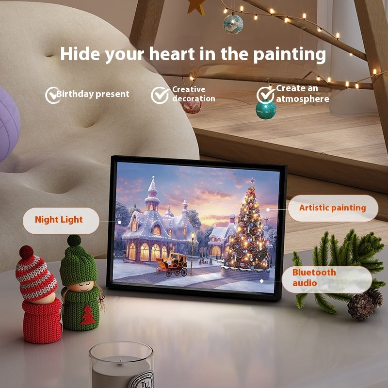 🎅 Mini Bluetooth Speaker – Christmas Painted Portable Gift CJ
