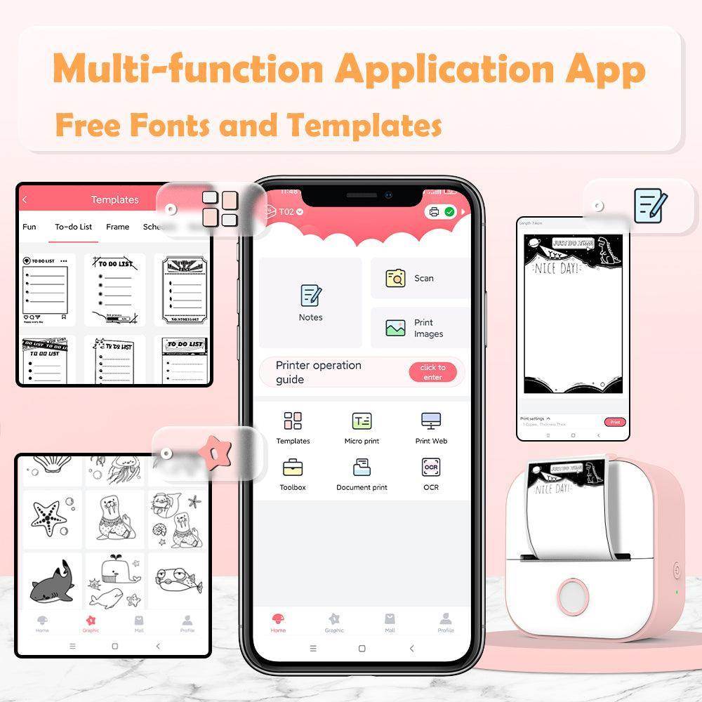 Portable inkless label printer for home use - SmartPursue™