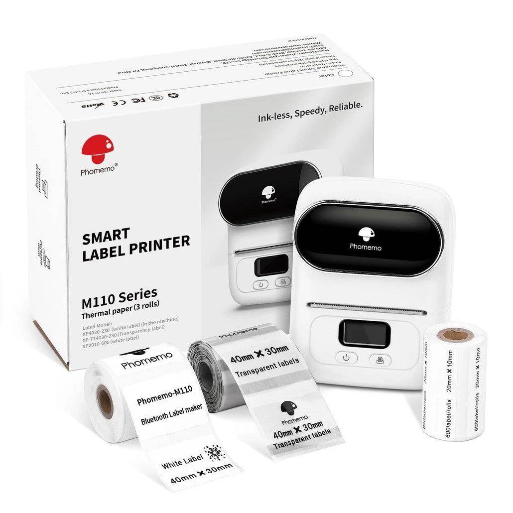Heatless Mini Printer Portable Mini Thermal Printer - Wireless Bluetooth 203dpi with USB ...