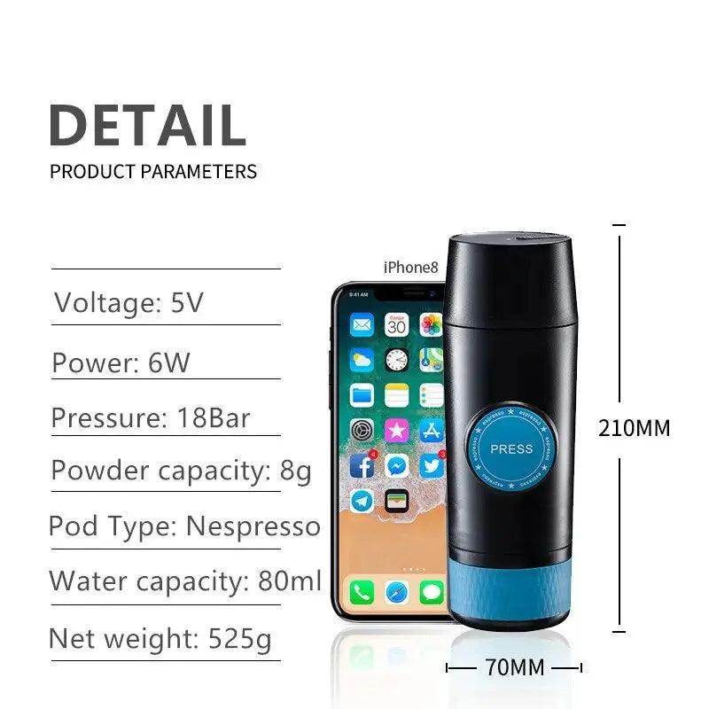 Electric Espresso coffee Maker portable nespresso coffee machine - SmartPursue™