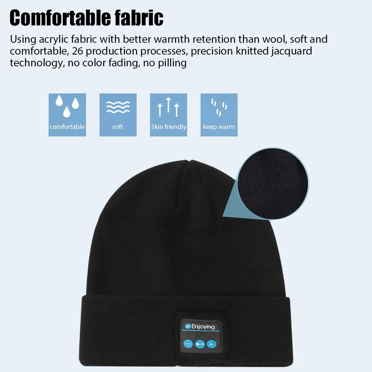 🎶 Wireless Bluetooth Music Hat – Winter Knitted Beanie with Headphones Diversi Fusion™