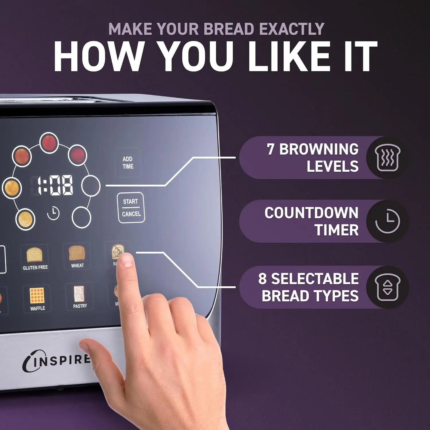Touch Screen Smart Toaster Smart Kitchen & Home