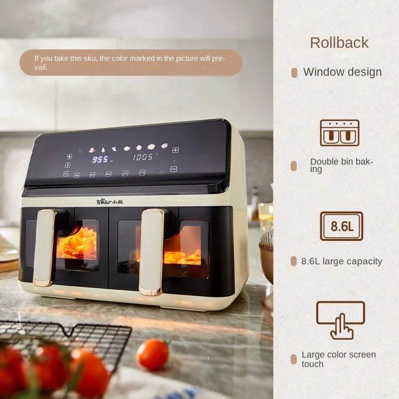 Dual-Basket Air Fryer with Multi-Function Cooking - SmartPursue™