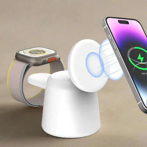 3-in-1 Magnetic Wireless Charger Stand - SmartPursue™