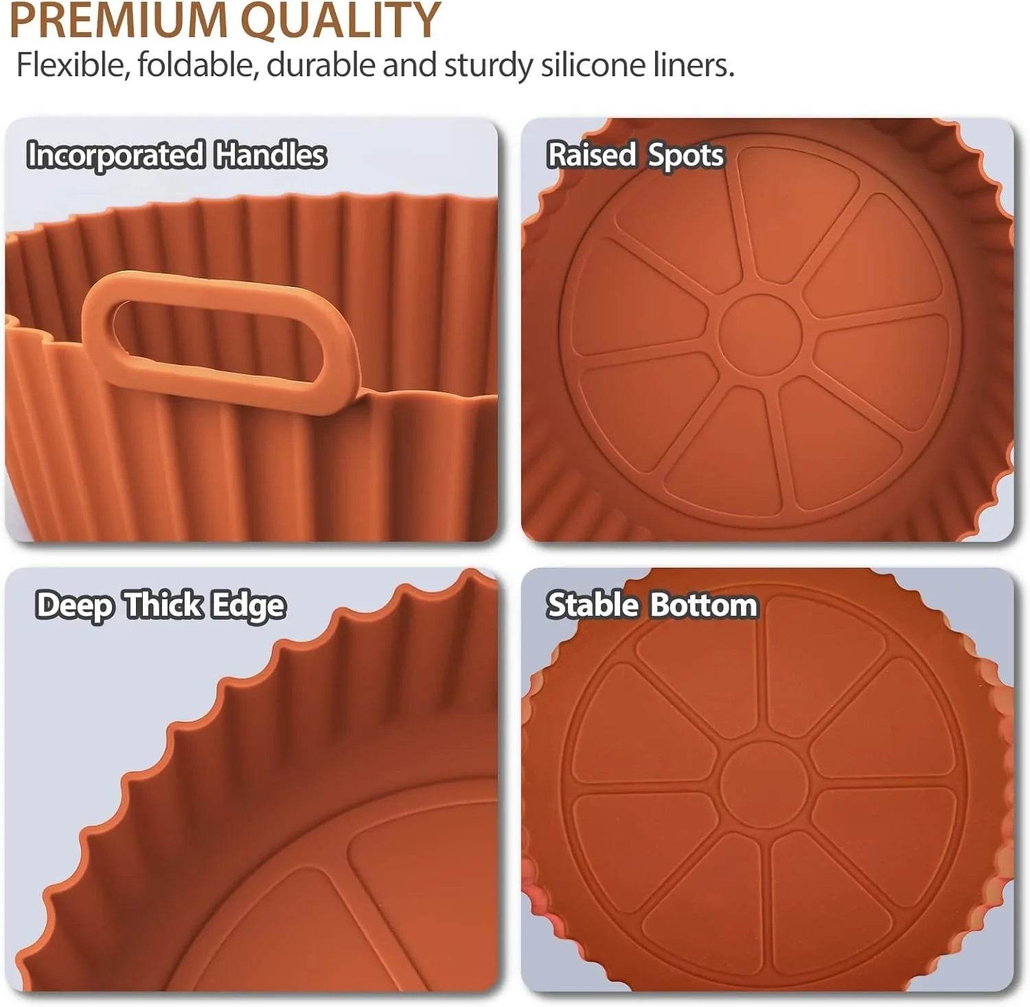 Reusable Silicone Air Fryer Basket – Non-Stick Tray for Crispy Pizza, Chicken & Fries - SmartPursue™