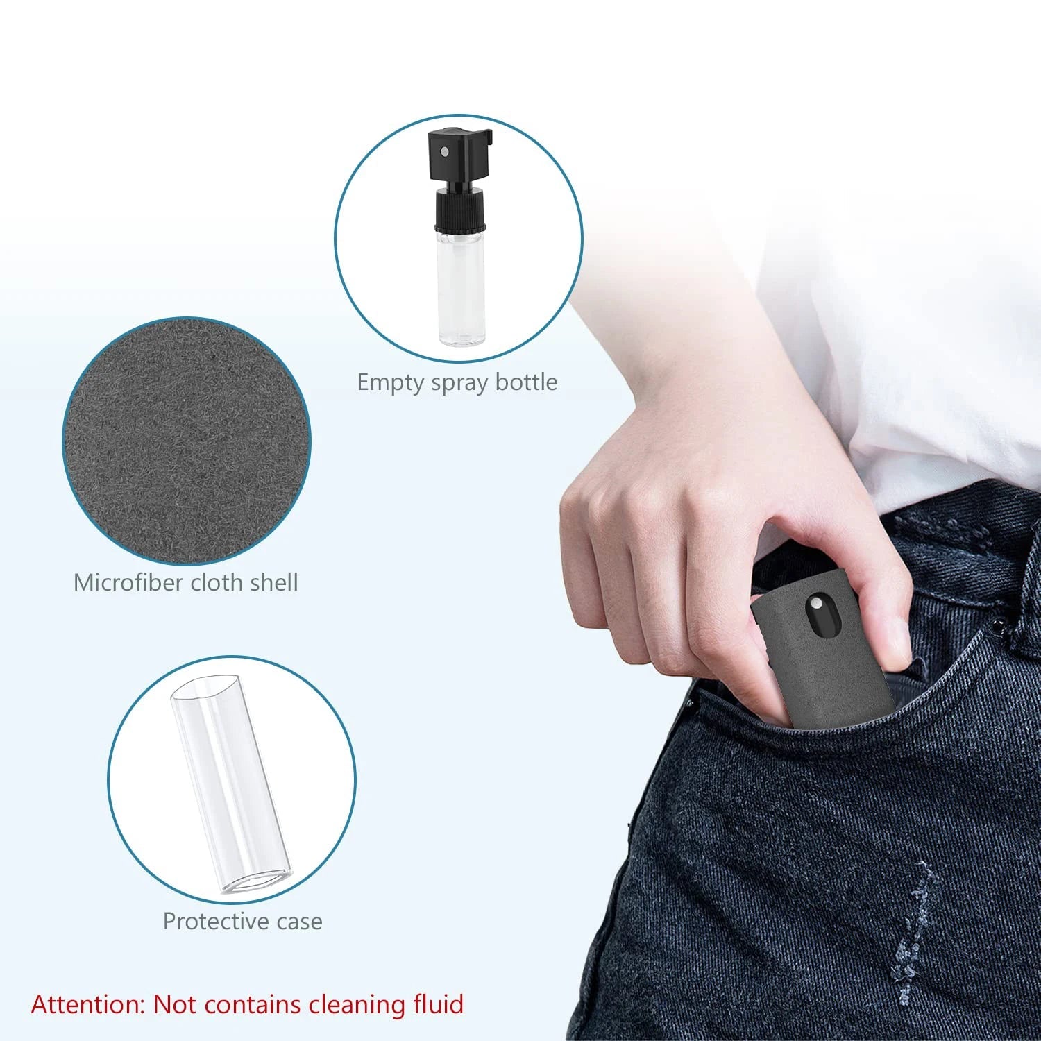 ✨ 2-in-1 Microfiber Screen Cleaner & Spray Bottle SmartPursue™