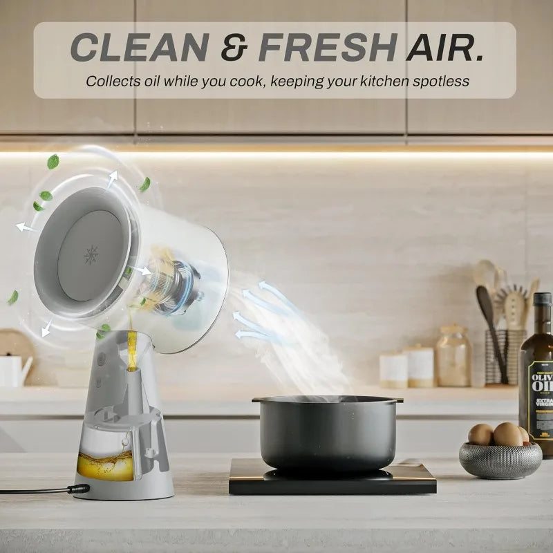 Portable Desktop Range Hood - Kitchen Exhaust Fan with 3 Speeds - SmartPursue™