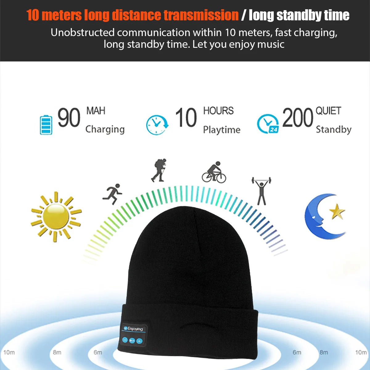 🎶 Wireless Bluetooth Music Hat – Winter Knitted Beanie with Headphones Diversi Fusion™
