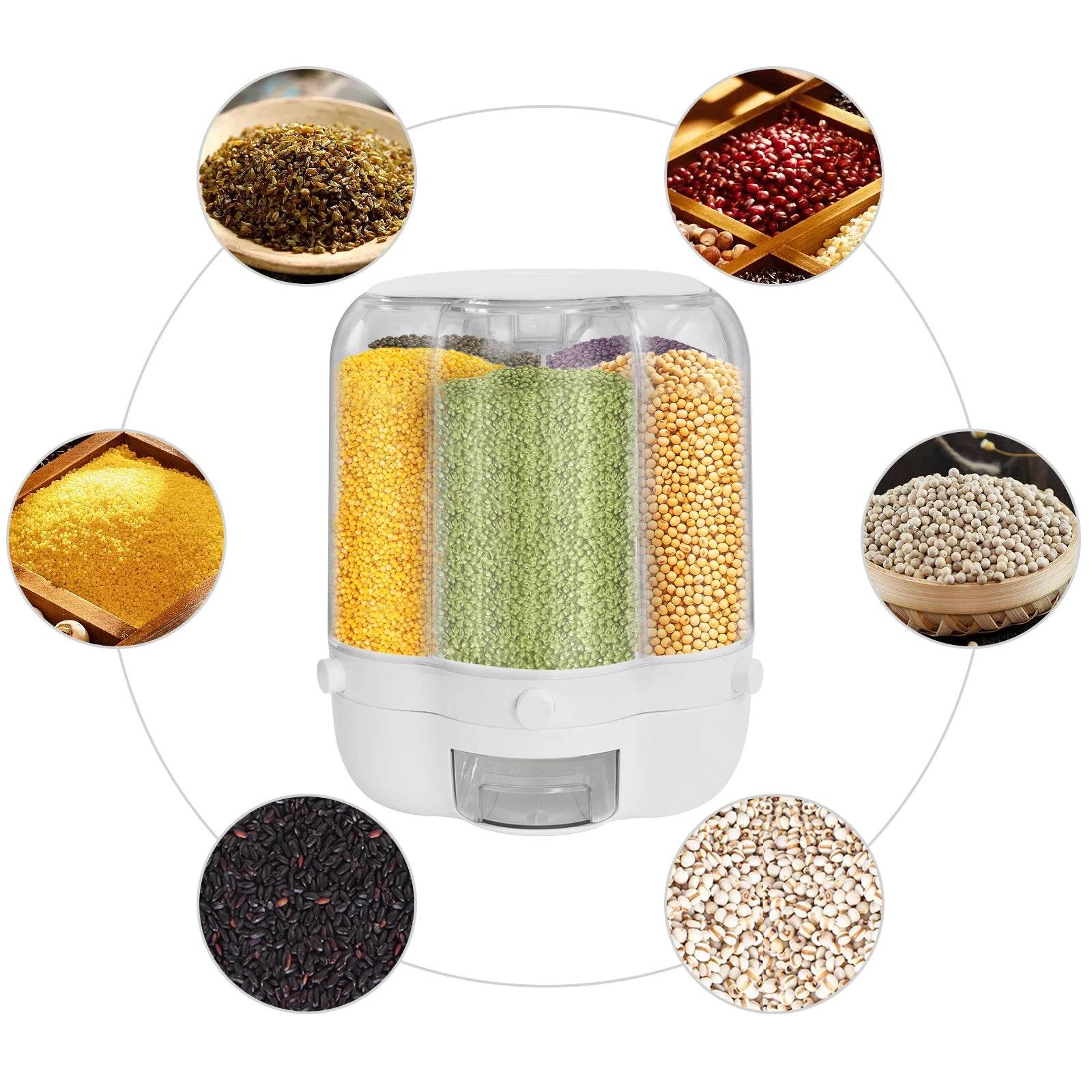 6-Grid Rotating Food Dispenser - SmartPursue™