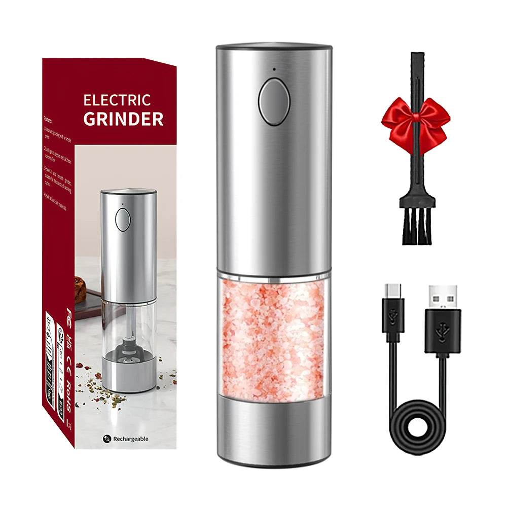 Rechargeable Electric Pepper Grinder – Adjustable Spice Mill - SmartPursue™
