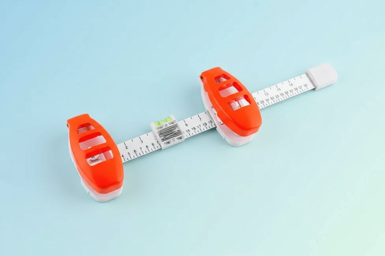 Professional Balance Ruler with Built-In Bubble Level – Picture Hanging Tool - SmartPursue™