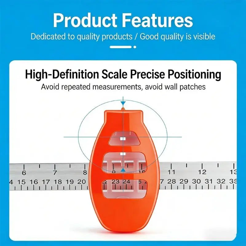 Professional Balance Ruler with Built-In Bubble Level – Picture Hanging Tool - SmartPursue™
