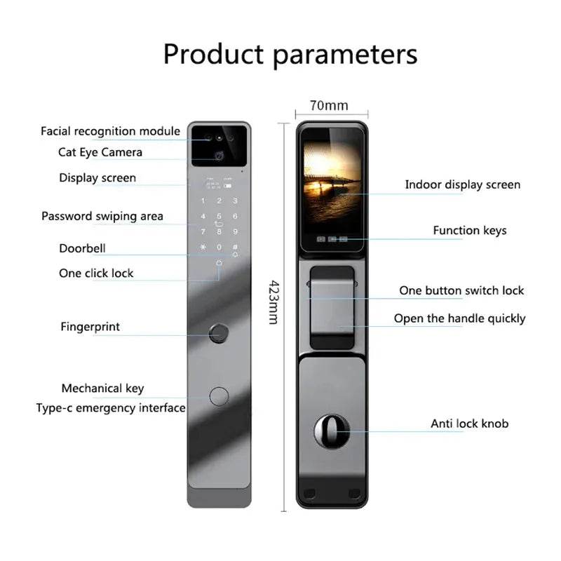 Smart Lock Front Door: Advanced Security for Home - SmartPursue™
