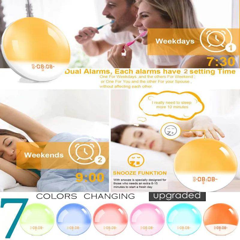 Wake Up Sunrise Simulation Alarm Clock - SmartPursue™