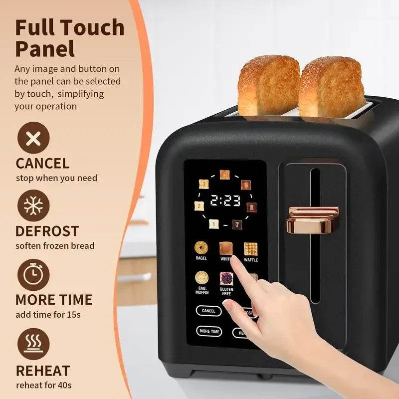 2-Slice Smart Toaster with LCD Display - SmartPursue™