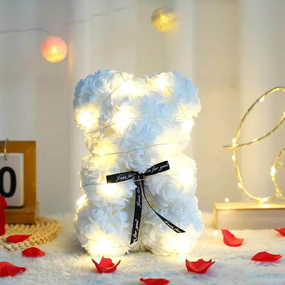 Teddy Rose Flower Bear - SmartPursue™