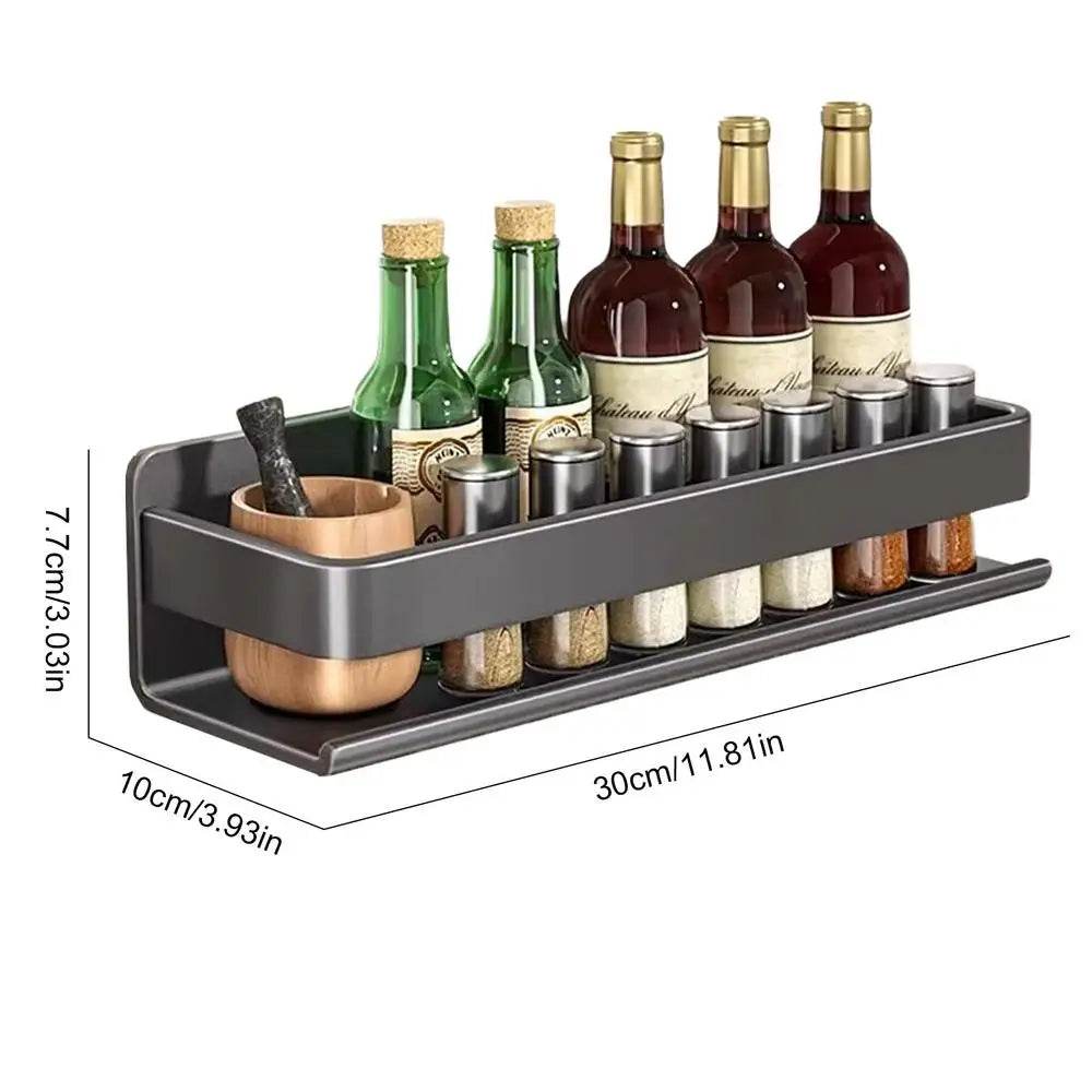 Aluminum Wall-Mounted Spices Rack - SmartPursue™