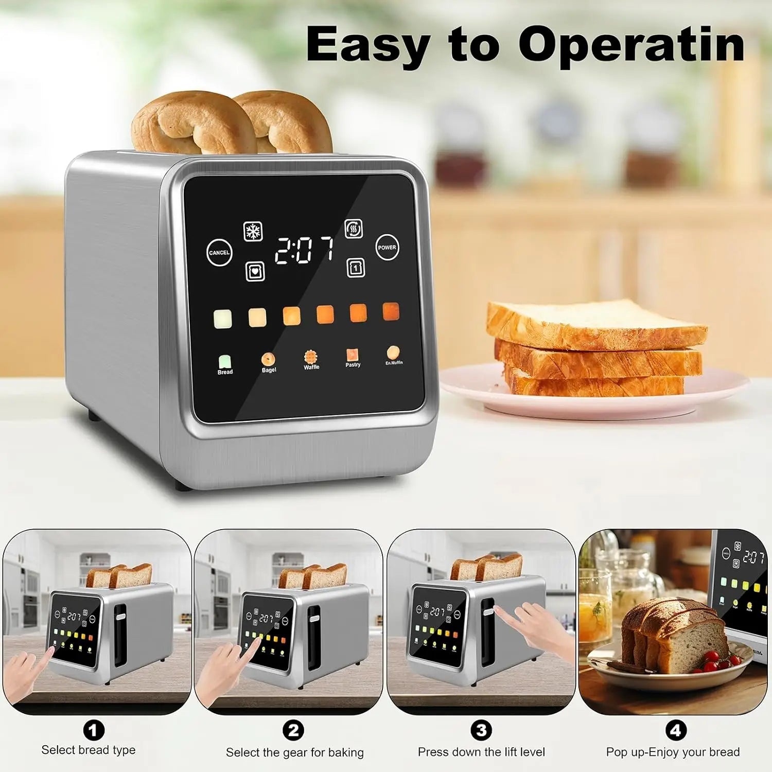 Smart Touch Screen Toaster Smart Kitchen & Home