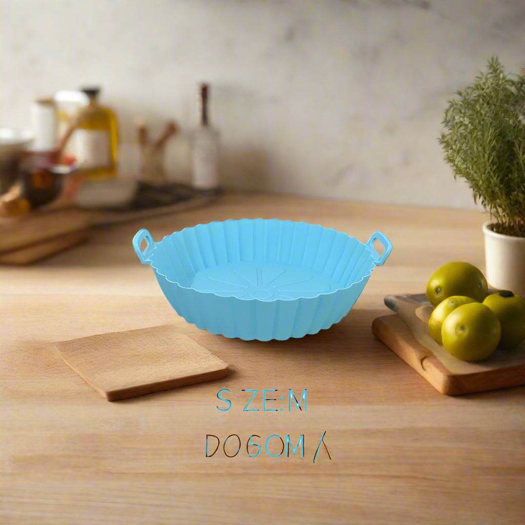 Reusable Silicone Air Fryer Basket – Non-Stick Tray for Crispy Pizza, Chicken & Fries - SmartPursue™