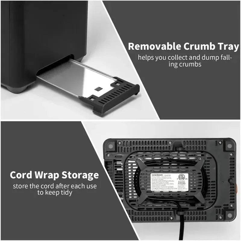 2-Slice Smart Toaster with LCD Display - SmartPursue™
