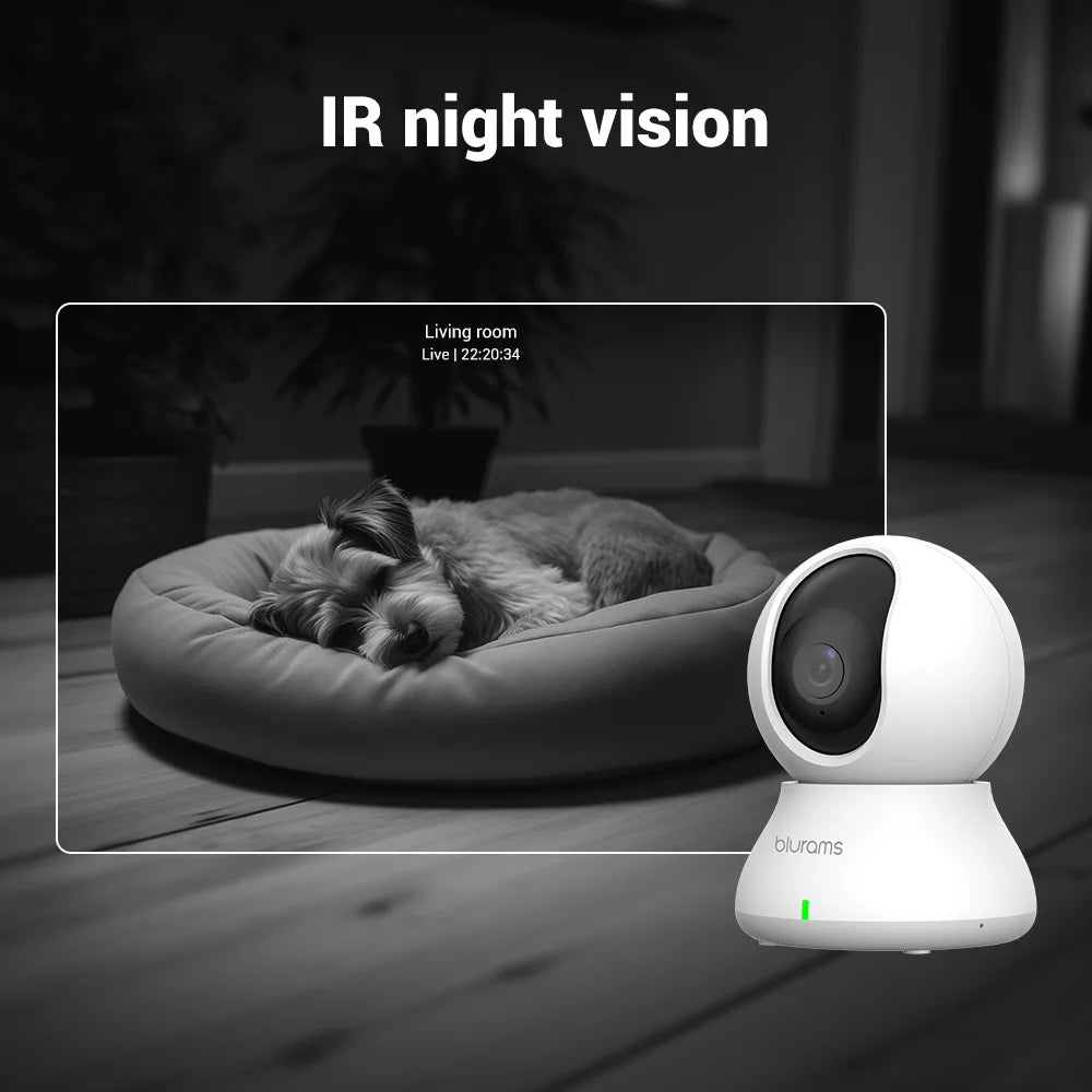 2K 360° PTZ Wi‑Fi Camera Mini Pet Cam - SmartPursue™