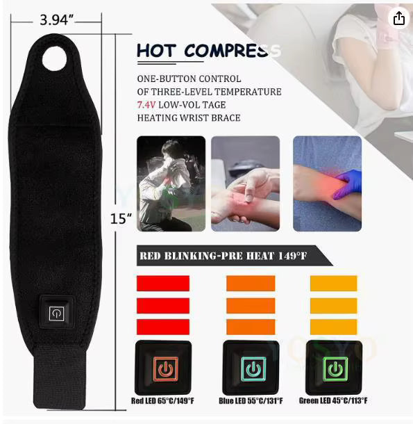 🧤 Smart Heating Gloves – Rechargeable Half-Finger Gloves Travel & Portable Gadgets