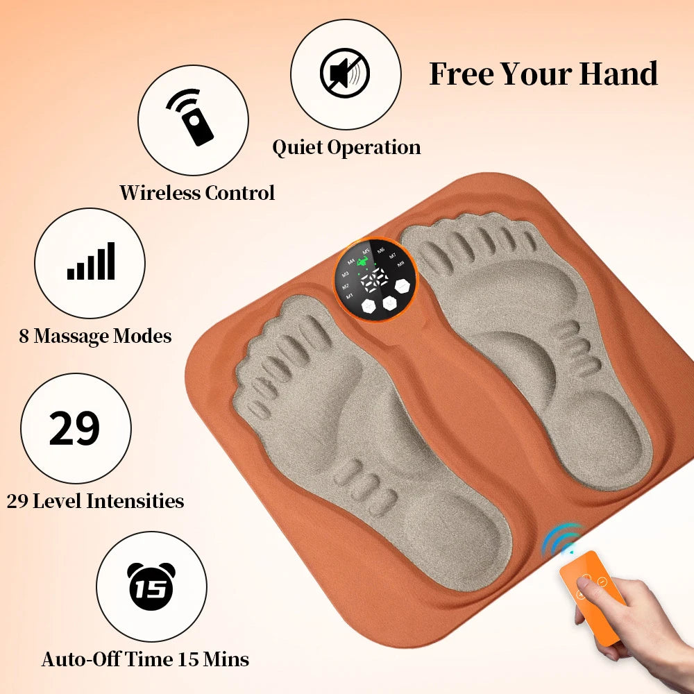 🦶 3D Foot Massage Mat – USB Rechargeable Electric Leg Massager Diversi Fusion™