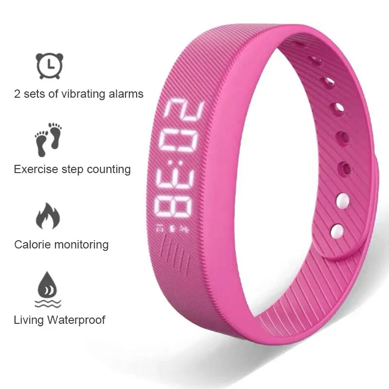 LED Digital Smart Bracelet Vibrating Alarm Clock Waterproof Clock - SmartPursue™
