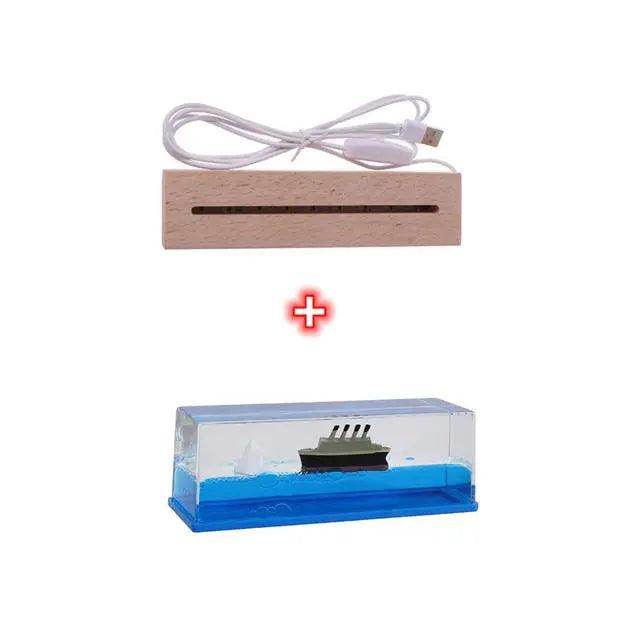 Cruise Ship Decoration Toy Fluid Drift Bottle Titanic Creative Ship - SmartPursue™