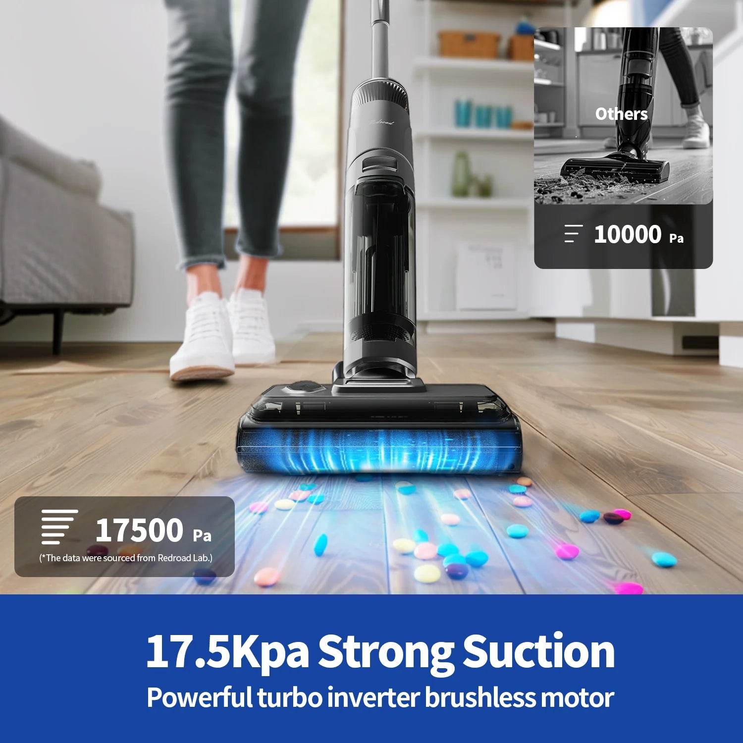 🌀 Smart Cordless Stick Vacuum Cleaner – 27,000Pa with LCD - SmartPursue™